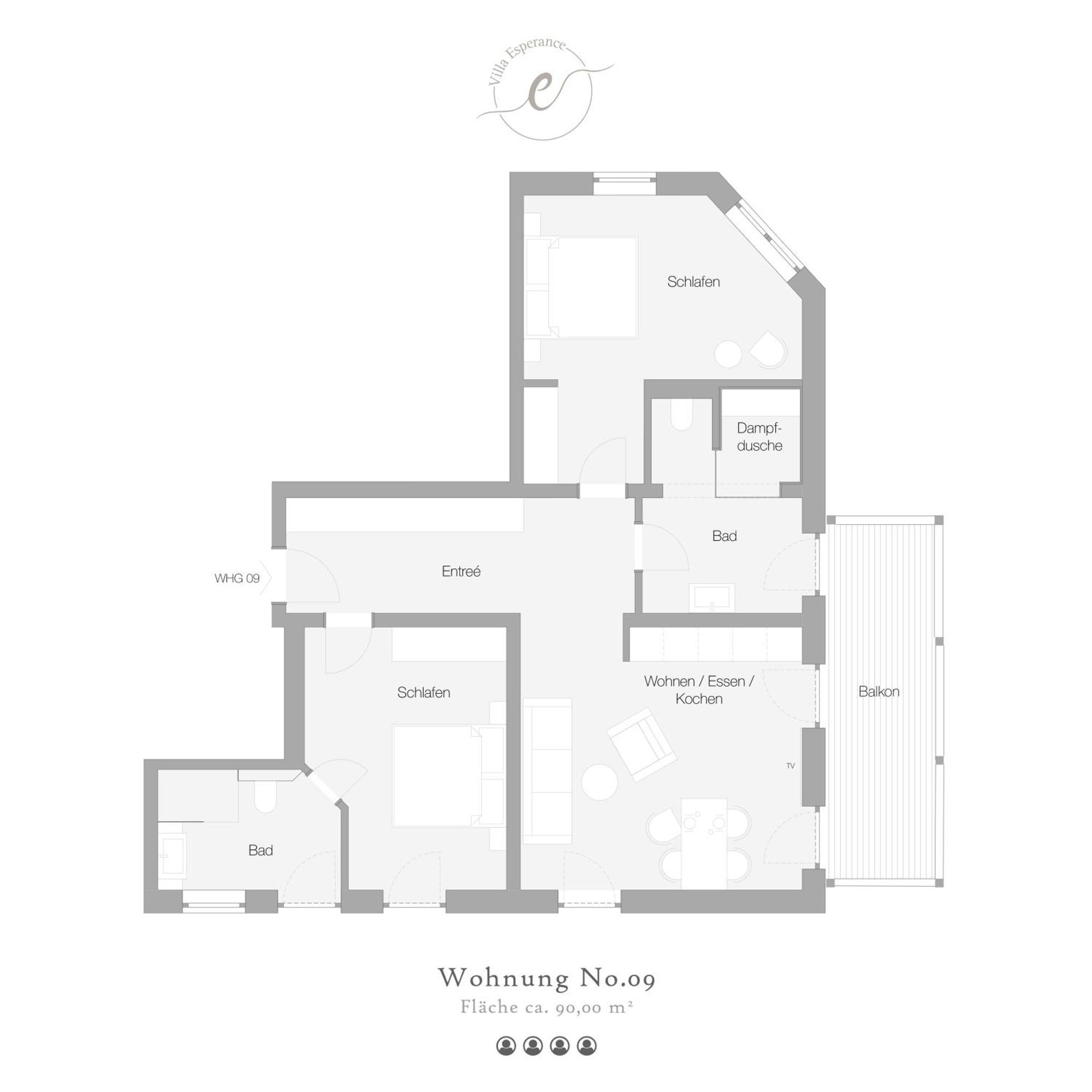 Villa Esperance Ostseebad Ostseebad Binz Zimmer foto